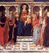 The Virgin and Child Enthroned with Saints